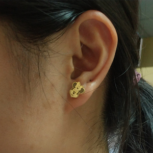 Mignonne <span class=keywords><strong>Boucle</strong></span> <span class=keywords><strong>d</strong></span>'<span class=keywords><strong>Oreille</strong></span> <span class=keywords><strong>Minnie</strong></span> Personnalisable Personnage de Dessin Animé pour Enfants Filles Bijou Cadeau Plaqué Or 18K Acier Inoxydable Clou <span class=keywords><strong>d</strong></span>'<span class=keywords><strong>Oreille</strong></span> - Product Image 5