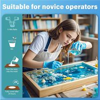 Kit de résine époxy transparente AB de 2 gallons pour l'artisanat DIY (résine époxy 1:1)
