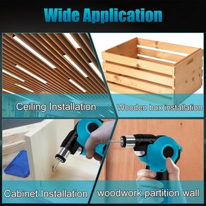 <span class=keywords><strong>Clavadora</strong></span> Neumática Inalámbrica MARS con Punta Magnética, Compatible con Ma-kita 18V, Sin Escobillas, 14000 RPM, Potencia Ajustable de 0-90° para Estructuras - Product Image 5