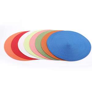 مفارش منسوجة مستديرة كروما حديثة فريدة من نوعها قابلة لإعادة الاستخدام مفارش pp طبيعية - Product Image 6