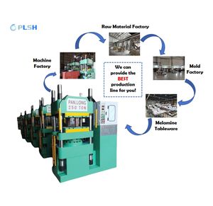 Machine de fabrication de vaisselle en mélamine <span class=keywords><strong>PANLONG</strong></span> automatique, facile à utiliser, 250 tonnes, monocolore, haute vitesse, PLC, 220V, 7500W - Product Image 3