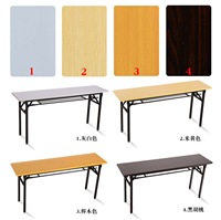 Table pliable d'étude, pieds en métal, table d'entraînement, bon marché, pour réunion, bureau