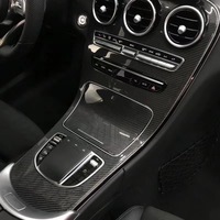 Pour Mercedes-Benz Classe C, panneau de commande intérieur modifié en fibre de carbone BC007 pour C63 C180 C200 C260 C300