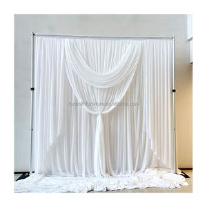 Fournitures <span class=keywords><strong>de</strong></span> décoration <span class=keywords><strong>de</strong></span> mariage extérieur église événement fête maison fenêtre toile <span class=keywords><strong>de</strong></span> fond rideau <span class=keywords><strong>voile</strong></span> blanc - Product Image 1