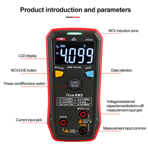 UNI-T UT123D Multímetro Inteligente True RMS con Identificación Automática de Fase, Prueba NCV y LiveWire, CATIII 600V para Electricistas Domésticos - Product Image 6