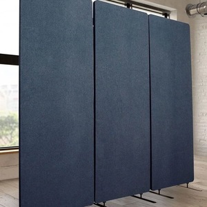 Solutions de cloisons de bureau élégantes, écrans de projection acoustiques tissés, murs modulaires portables, séparateurs de bureau, 100% fibre de polyester - Product Image 6