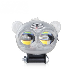 Faro Delantero LED para Motocicleta con Diseño de Cabeza de León, Luces Intermitentes RGB, Resistente al Agua IP67, Faros Antiniebla para Camiones, ATV, Jeeps 2 - Product Image 1
