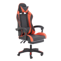 Chaise de bureau et de gaming en cuir PU, pivotante à 360°, avec accoudoirs réglables, pour ordinateur et gamer - Vente en gros