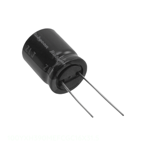 ตัวเก็บประจุแบบ Through Hole ยี่ห้อ Manufacturer Channel รุ่น CAP ALUM 390UF 20% 100V RADIAL 100YXH390MEFCGC16X31.5 390 uF - Product Image 1