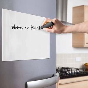 <span class=keywords><strong>Tableau</strong></span> blanc en fer direct d'usine de 0.6mm avec support adhésif Installation facile et douce pour mémo familial/babillard - Product Image 6