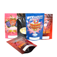 Sacs d'emballage alimentaire avec logo Snacks lyophilisés anti-odeur fermeture à glissière bonbons bonbons en poudre fruits légumes