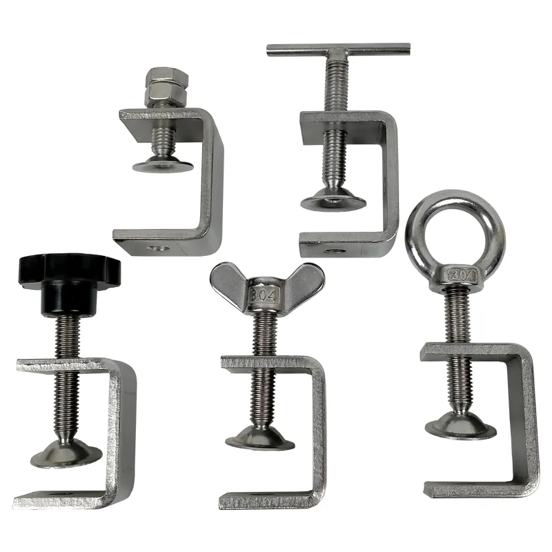 304 Stainless Steel Adjustable U Clip C Channel Beam Clamp