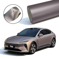 Film de protection de carrosserie automobile en vinyle PET couleur sèche, marron doré, anti-UV/IR, anti-décoloration, anti-rayures, effet satiné, rouleau PPF changeant de couleur
