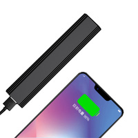 Mini lampe de poche usb à lumière led, en aluminium, intensité d'éclairage réglable, rechargeable, bon marché, batterie portable, pour vélo