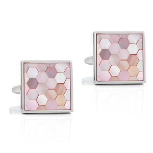 Gemelli JINJIE Promozionali per Uomo, Accessorio per Camicia da Completo, Alla Moda con Occhio di Gatto e Agata, Gemelli in Ottone per Smoking da Matrimonio - Product Image 4