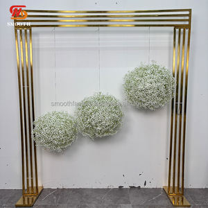 Boule de fleurs artificielles LEDA de haute qualité, faite à la main, en gypsophile, pour centres de table de mariage, événements festifs et Saint-Valentin - Product Image 1