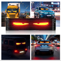 Voitures Devil Eyes Light Colorful Eye Lamp Soft Screen Car Windows Large Programmable Flexible LED Matrix Panel for Trucks Car