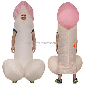 Aufblasbares Penis-Kostüm für Erwachsene, Sexueller Dick-Overall, Lustiges Kleid, Feiertag, Halloween, Anime-Cosplay-Anzug - Product Image 2
