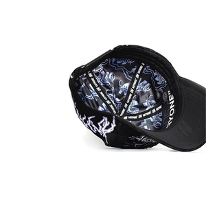 Trong Kho Ban Đầu Thiết Kế Da Lộn Rộng vành Rhinestone Tùy Chỉnh Được Trang Bị Thêu 5 Bảng Điều Chỉnh Mũ Bóng Chày Biểu Tượng Tùy Chỉnh <span class=keywords><strong>El</strong></span> Barbas Hat - Product Image 2