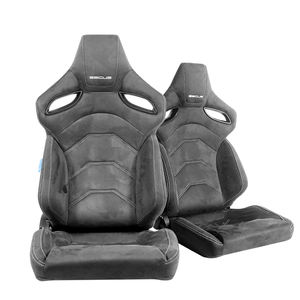 Asiento de coche de carreras Alcantara Uniq reclinable universal personalizable superior con tacto premium y durabilidad - Product Image 3