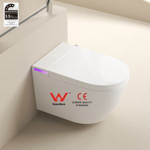 Toilettes automatiques modernes intelligentes monobloc à montage mural avec fonction de lecture de musique télécommandée - Product Image 1