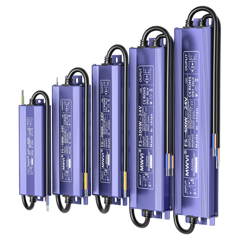 Mingwei Outdoor Waterproof Switching Power Supply 220 to 12V 24V Light Strip Light bar Light Box Rainproof Transformer 400W