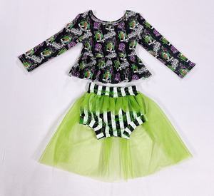 جديد arriall شبح طباعة زي Bummies ملابس الاطفال هالوين توتو مجموعة تنورة - Product Image 3