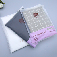Sac plastique à fermeture éclair, pochette avec Logo personnalisé, mat/givré biodégradables, sac en plastique à fermeture éclair pour t-shirt pour vêtements, sac à fermeture éclair avec propre Logo