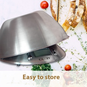 Balance de cuisine électronique numérique en acier inoxydable EK4150, capacité 5 kg, alimentée par piles, avec plateau pour la mesure du poids EK4150 - Product Image 6