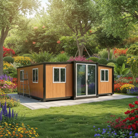 Maison préfabriquée extensible en conteneur, villa en structure légère en acier, bâtiment modulaire, maison conteneur mobile