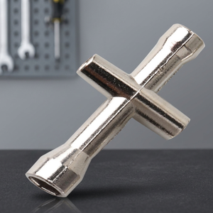 MD Small Cross Wrench Hex <b>Socket</b> Nickel Coated Carbon Steel DIY OEM Tire Removal Tool 1:16 1:10 RC Car Compatible M2/M3/M4 Nut - Product Image 3