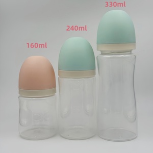 ขวดนมป้องกันอาการโคลิคสำหรับทารกแรกเกิด วัสดุปลอดสาร BPA ผลิตจาก PP และซิลิโคน คอกว้าง ลายการ์ตูน ปรับระดับการไหลได้ 300 มล. สำหรับ<span class=keywords><strong>นม</strong></span>แม่ - Product Image 6