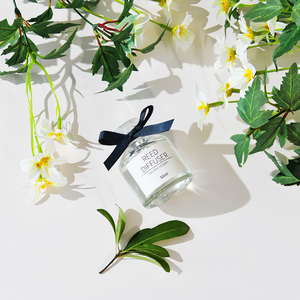 Custom Private Label Empty clear Round air Freshener Glass Essential Oil Reed <strong>Diffuser</strong> Bottle 50ml <strong>with</strong> <strong>Sticks</strong> for Home Decor - Product Image 6