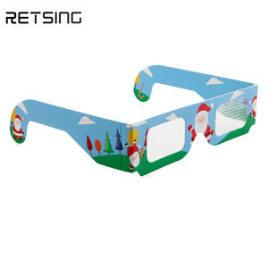 Hete Verkoop <span class=keywords><strong>3d</strong></span> Vuurwerk Diffractieglazen, Op Maat Gemaakte Opvouwbare Kartonnen Papierframes Unieke Feestartikelen Voor Kinderen - Product Image 5