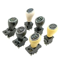 Interruttore elettronico a leva per auto elettrica KCD4 a sei pin, tre posizioni/reset, tipo barca, IP65, 10A, in plastica, Avanti/Stop/Indietro