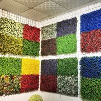 Mur de jardin Vertical, toile de fond, couleur suspendue, personnalisé, résistant aux UV, vente en gros, haie topiaire, mur en plastique, panneau de haie en buis artificiel