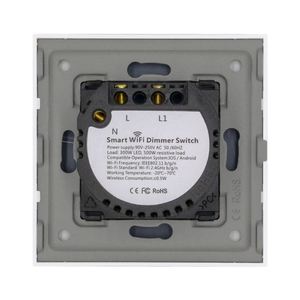 Control remoto tuya casa 3 banda de luz <span class=keywords><strong>Wifi</strong></span> inteligente <span class=keywords><strong>dimmer</strong></span> Interruptor táctil pared Alemania regulable <span class=keywords><strong>para</strong></span> luces <span class=keywords><strong>led</strong></span> - Product Image 4