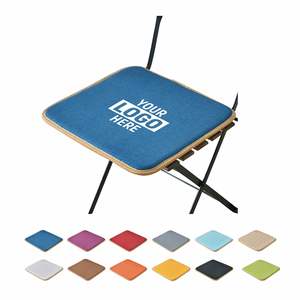 Coussin de chaise en mousse à mémoire de forme confortable avec logo personnalisé, antidérapant, pour chaise de bureau - Product Image 1