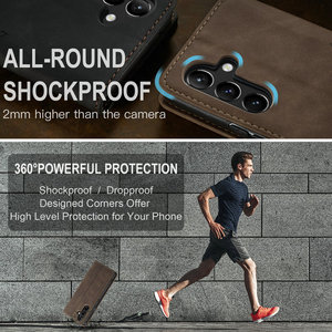 CaseMe Business portafoglio cassa del telefono per <span class=keywords><strong>Samsung</strong></span> A15 TPU custodia posteriore in pelle di lusso alla moda per <span class=keywords><strong>Samsung</strong></span> A72 A52 A42 <span class=keywords><strong>A21</strong></span> A22 caso - Product Image 5