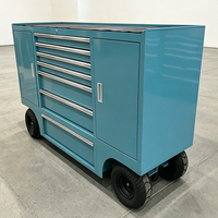 Armoire à outils roulante pour l'organisation du garage, boîte à outils avec établi