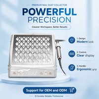 Aspirateur de poussière à ongles puissant pour table de manucure, filtre réutilisable, extracteur de poussière pour salon