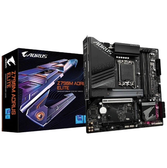Gigabyte Computer Motherboard Z790M AORUS ELITE LGA 1700 4xDDR5 DIMM Support I14/13/12 Processor Gaming Motherboard
