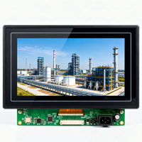 Kundenspezifisches Industrielles STN TFT LCD Display-Modul Resistiver Touchscreen Angepasste PCB HMI-Panels 800x480 Auflösung 800-1500 Nits 7 Zoll Breit