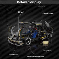 Voiture de sport Huayra grise à l'échelle 1:8, modèle 13182, jouet de construction en ABS, 4802 pièces, jouet éducatif certifié CE, cadeau de festival
