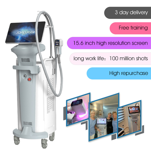 MEDICAL CE Jontelaser T8PRO 4-Wavelength Diode Laser Hair Removal Machine 755nm/808nm/1064nm 1200W/1800W Power Triple Cooling