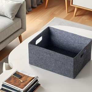 Panier de rangement <span class=keywords><strong>en</strong></span> feutre pour livres, pliable, pour bébé et enfant, 3 pièces, extra large - Product Image 2