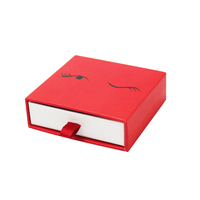 Boîte rigide en carton personnalisée de 1200gsm pour l'emballage, boîte d'emballage en papier imprimé avec logo, tiroir cadeau pour les cils