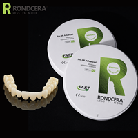 Disque en zircone multicouche Rondcera Pro-ML Advanced 95 mm compatible Zirkonzahn, translucide à 42%-49%, super résistant, pour usage dentaire