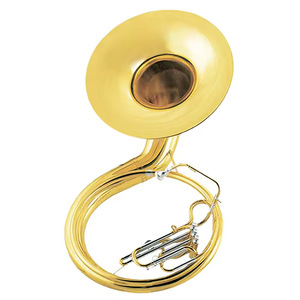 Sousaphone Bb en laiton, instrument à vent professionnel <span class=keywords><strong>de</strong></span> qualité supérieure, laqué or / plaqué argent, basses profondes, trompe <span class=keywords><strong>de</strong></span> fanfare, tuba, sousaphone - Product Image 5