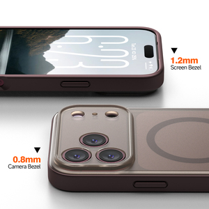 <span class=keywords><strong>เคส</strong></span>โทรศัพท์แม่เหล็ก N52 แบบเต็มตัว ผิวด้าน สำหรับ <span class=keywords><strong>iPhone</strong></span> 17 18 ซีรีส์ ป้องกันแรงกระแทก ผลิตจากวัสดุ TPU+PC แบบไฮบริด  ผิวสัมผัสนุ่ม โปร่งแสงบางส่วน - Product Image 4
